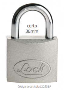 Candado de acero corto llave estándar 38mm lock